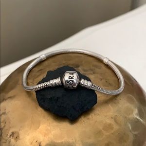 Pandora Barrel Clasp Snake Chain Bracelet